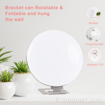 Lampe solaire de forme ronde pour la dépression saisonnière